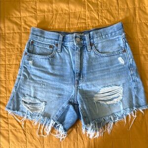 Madewell relaxed mid-length high rise short